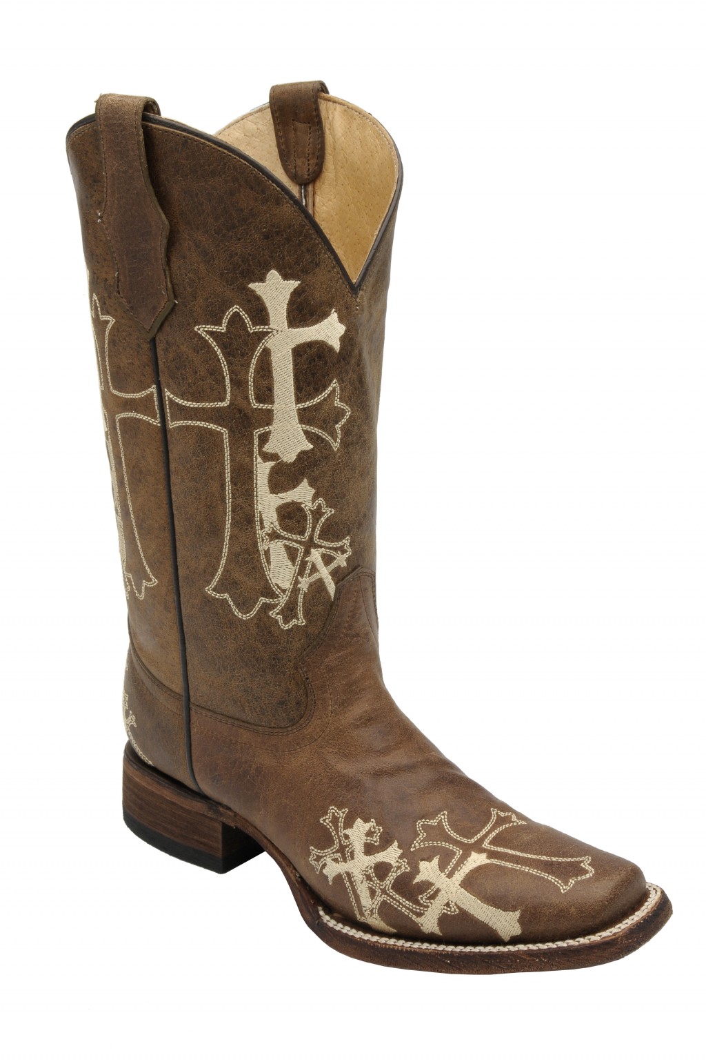 Womens Tan Leather Cowboy Boots at Cheryl Brown blog