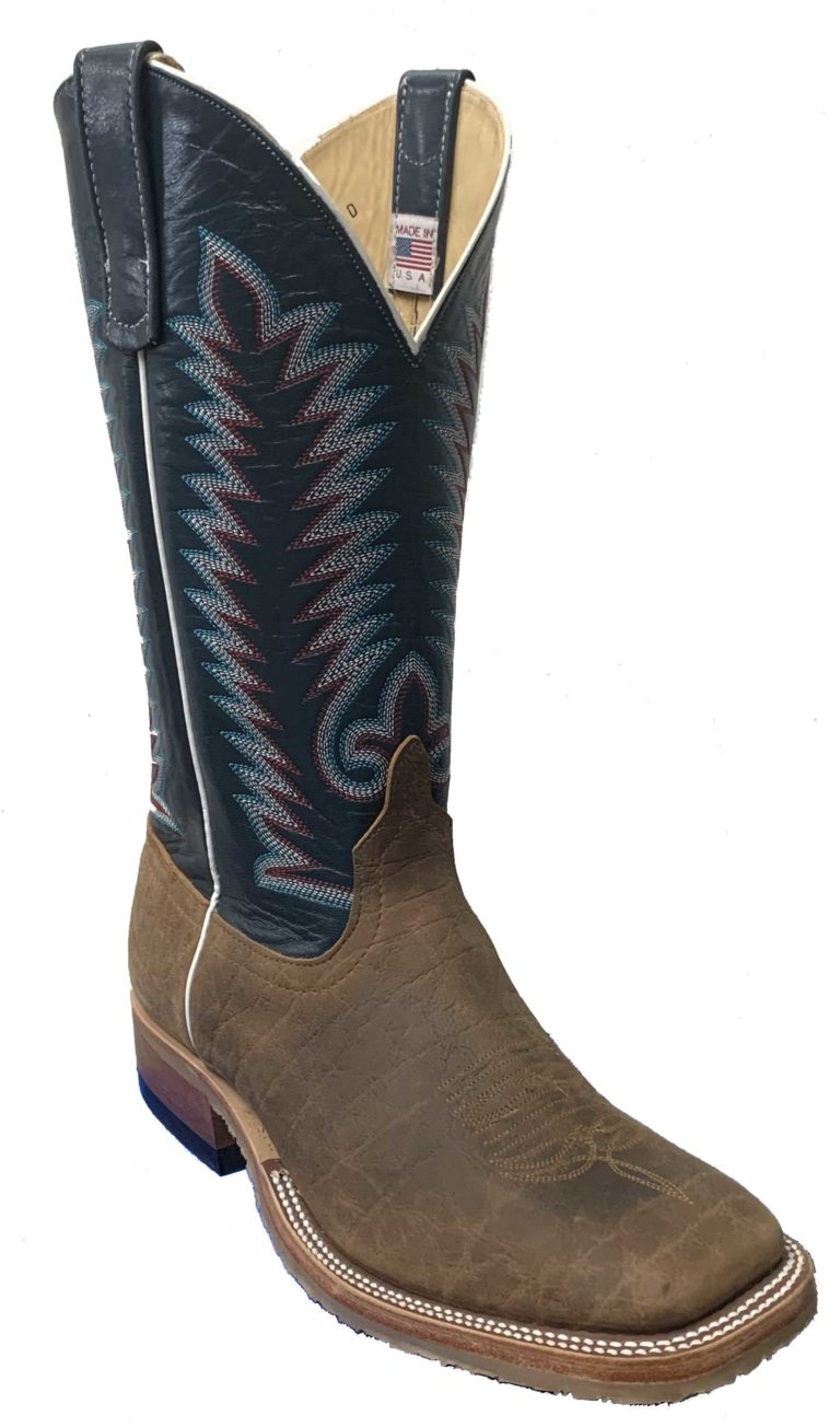 Anderson Bean Natural Brahman Bison Crepe Sole Boots