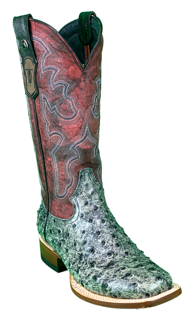 Tanner Mark Boots Ladies' Grey Ostrich Print Boots