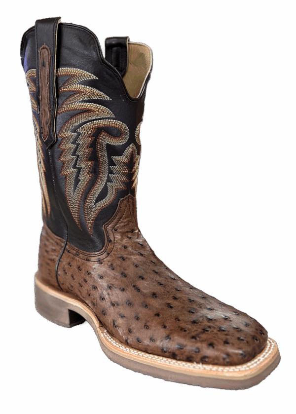 R. Watson Kango Tobac Full Quill Ostrich Crepe Sole Boots Style # RW4541-2